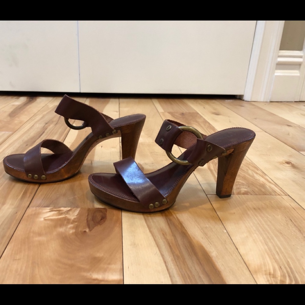 Frye Sexy Cognac Heels